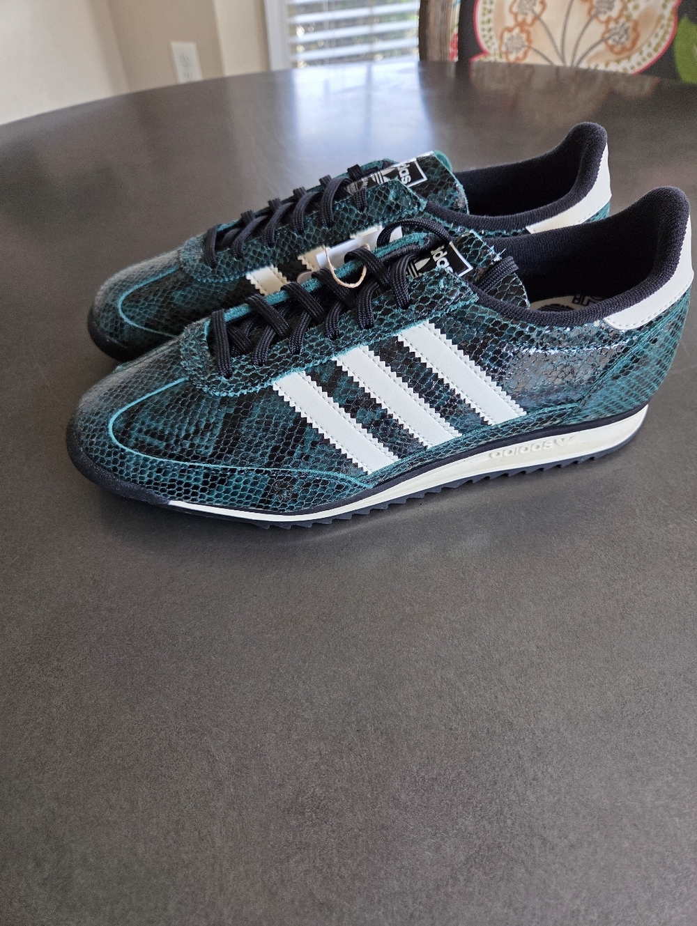 Adidas Womens Green SL 72 OG Shoes Size 8 New Snake Print